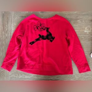 Red Reindeer Christmas Sweatshirt